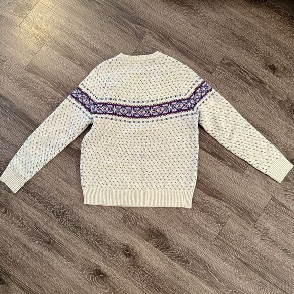 J. Crew Lambswool Fair Isle sweater with bird's eye New - Picture 4 of 9